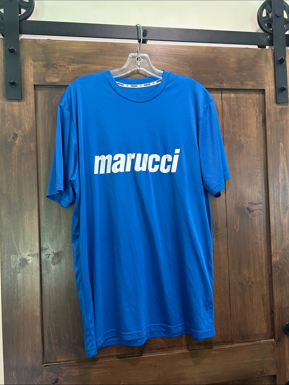 M248 Marucci Men's Royal Blue Logo Short-Sleeve Tee - Size Large